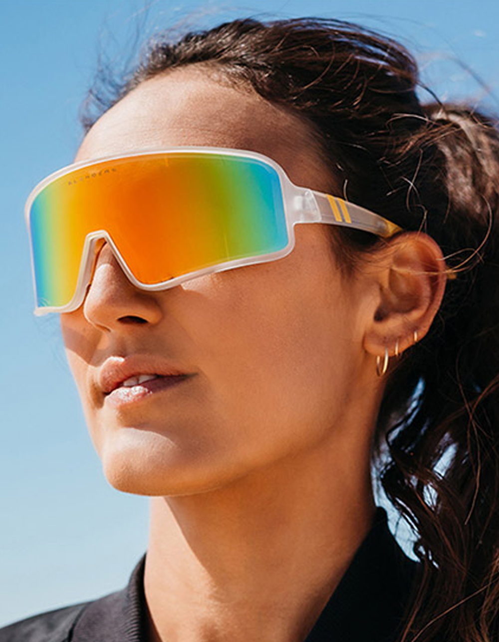 BLENDERS EYEWEAR Saturn Cloud Polarized Sunglasses WHITE/YELLOW Tillys