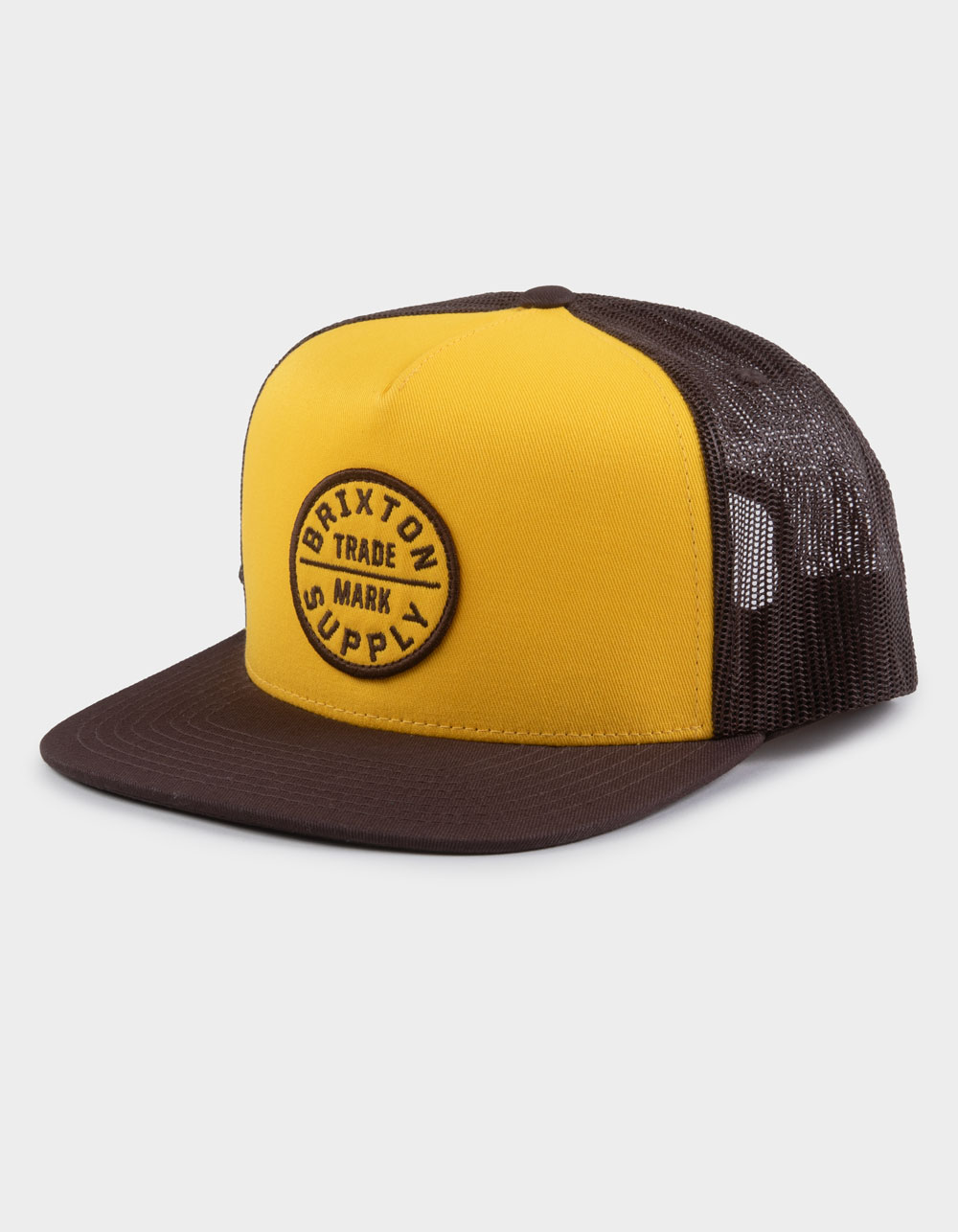 BRIXTON Oath Trucker Hat - YELLOW COMBO