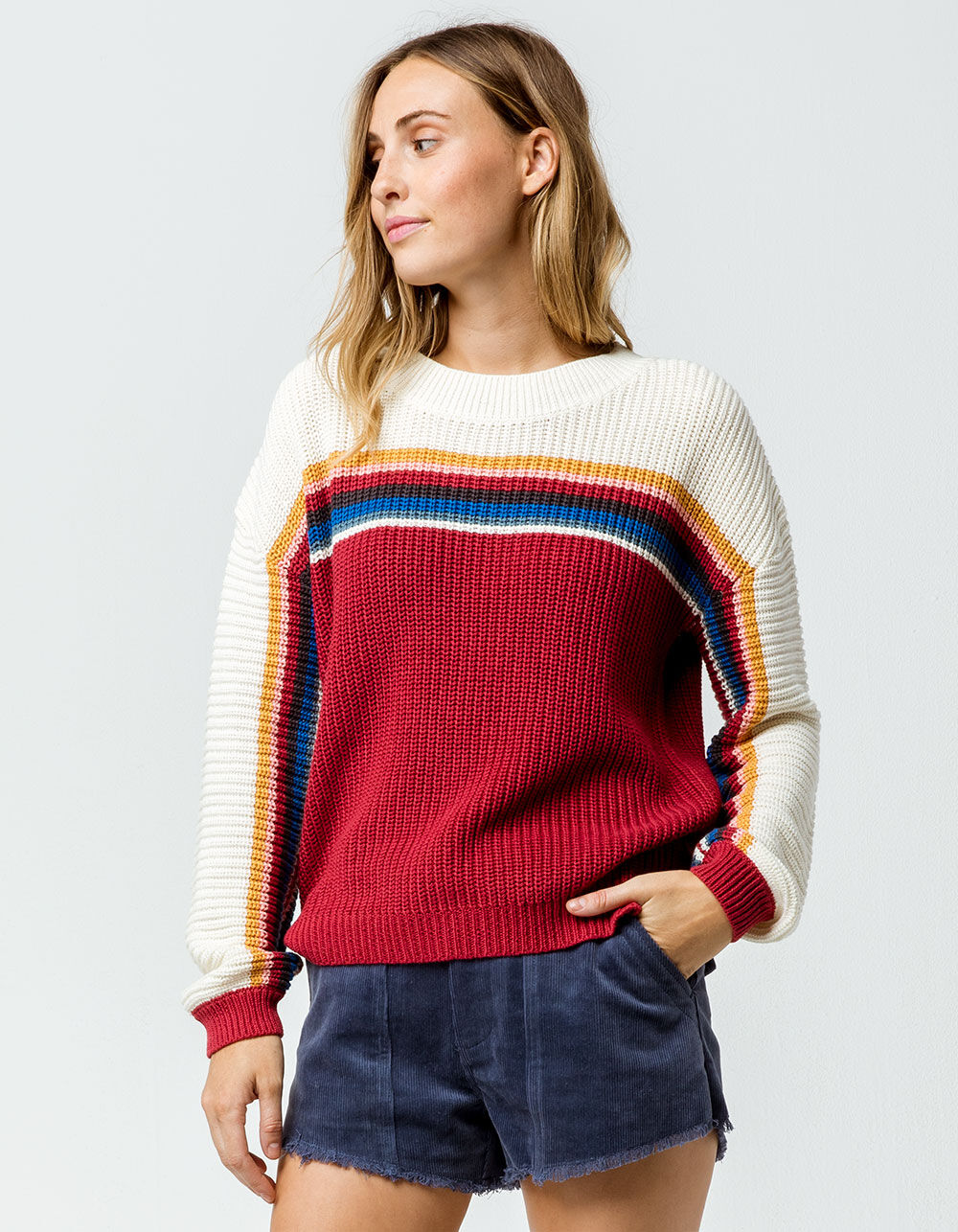 RIP CURL Rise And Shine Womens Sweater - RED COMBO | Tillys