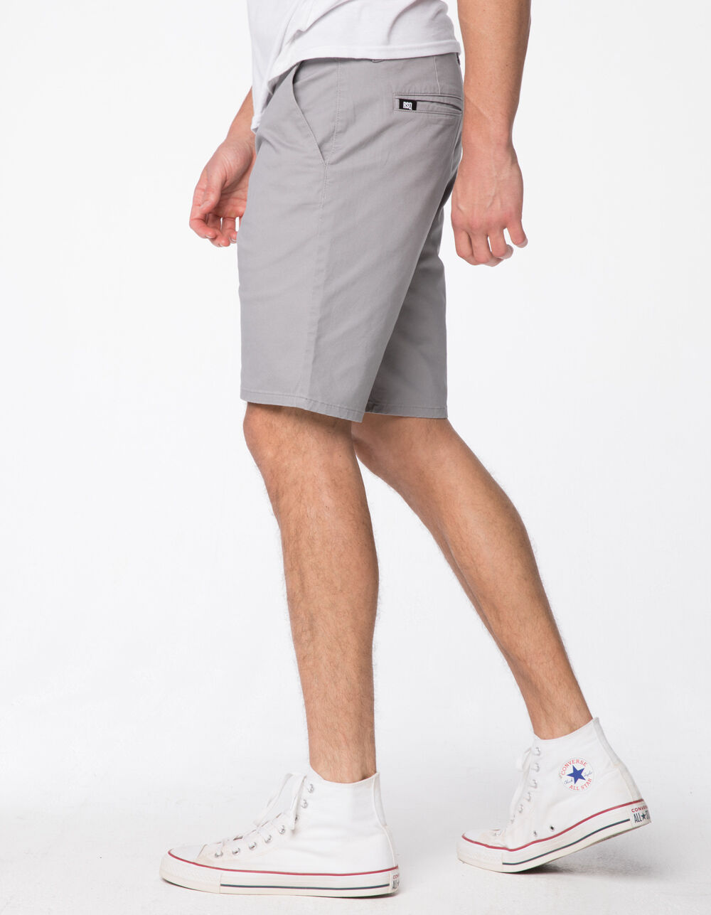RSQ Mid Length Mens Gray Chino Shorts GRAY Tillys