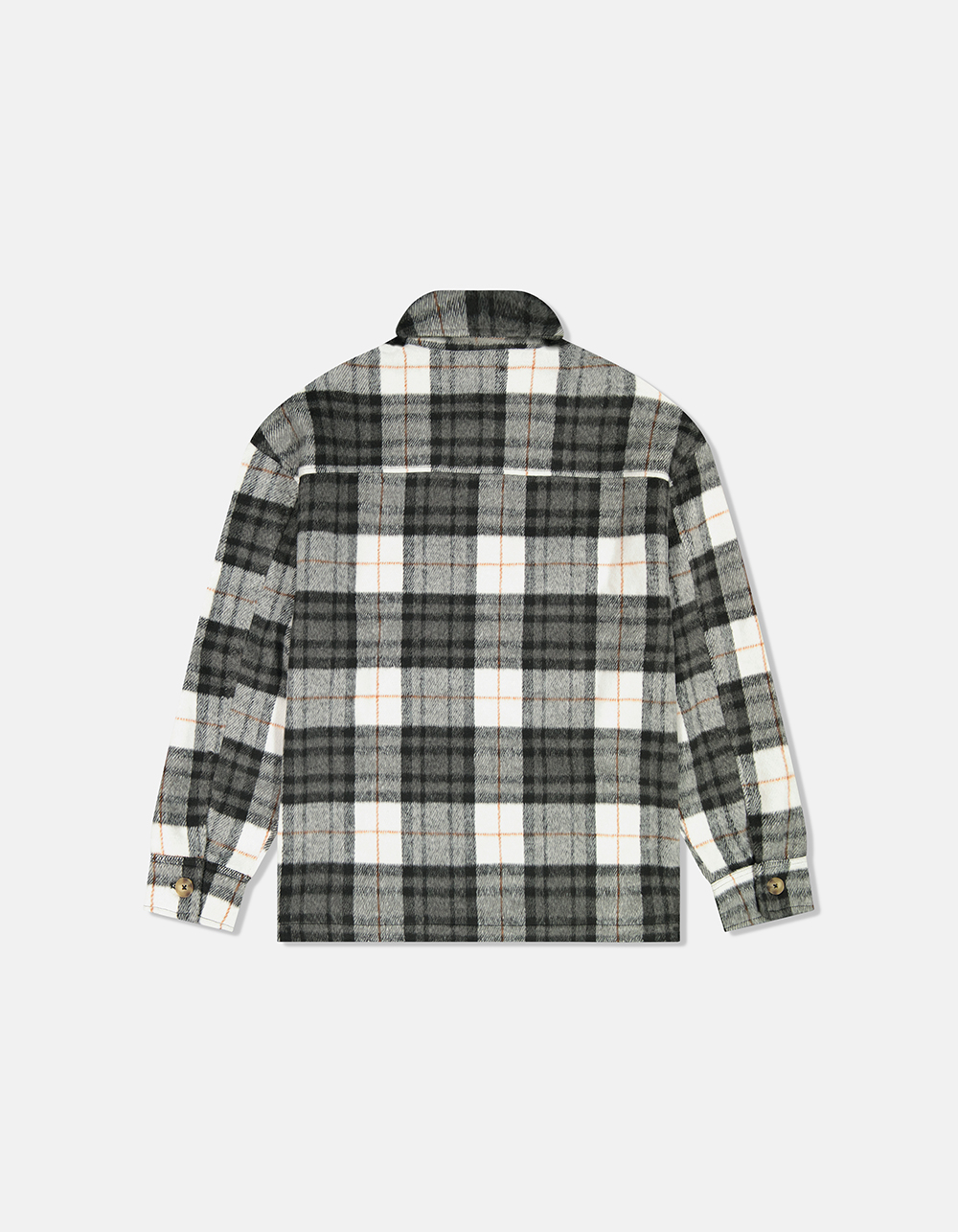 WESC Button Mens Flannel Jacket - CHOCOLATE