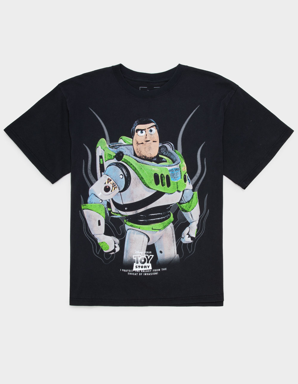 DISNEY Pixar Toy Story Lightyear Mens Boxy Tee - WASHED BLACK - XL