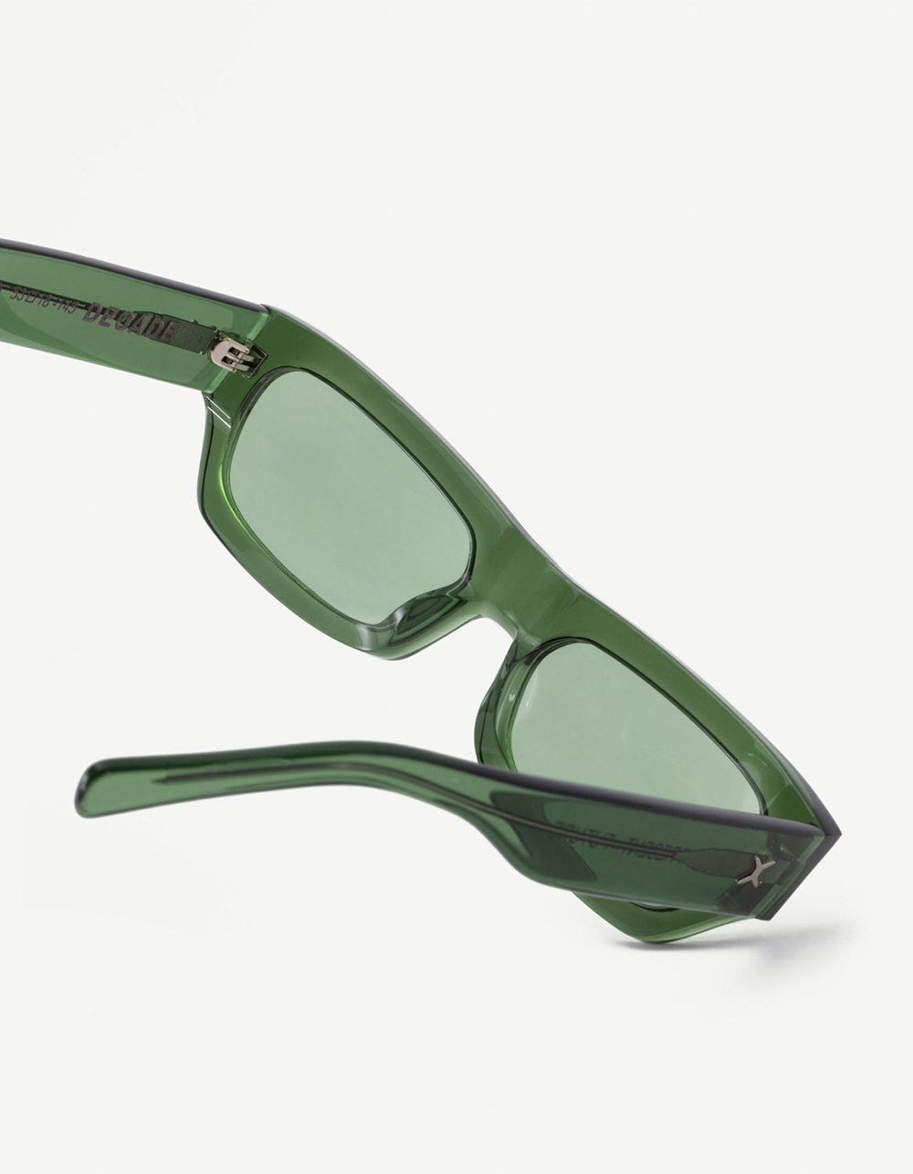 DECADE Geno 60s Sunglasses - CRYSTAL GREEN