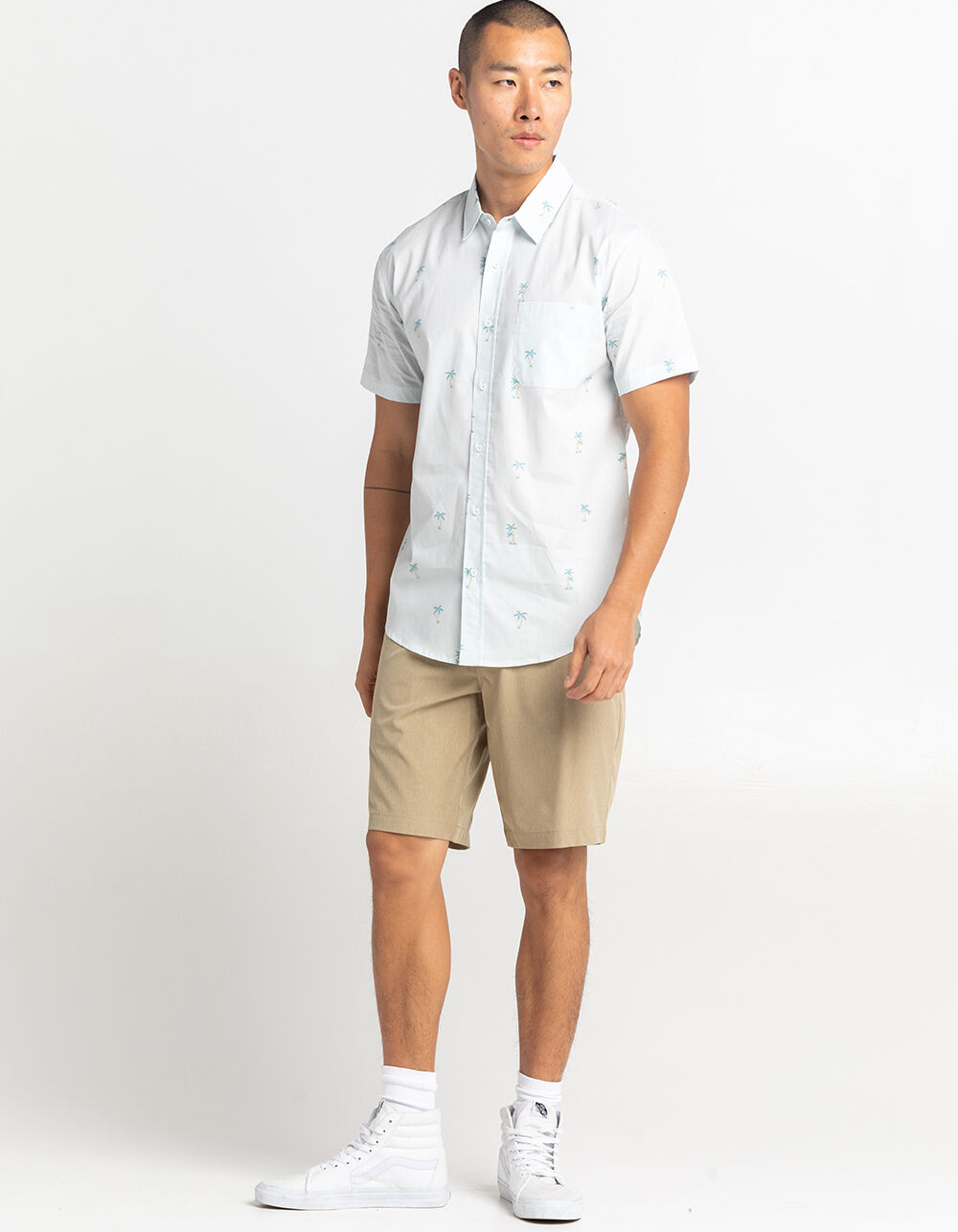 RSQ Mens Hybrid Shorts - DK KHAKI