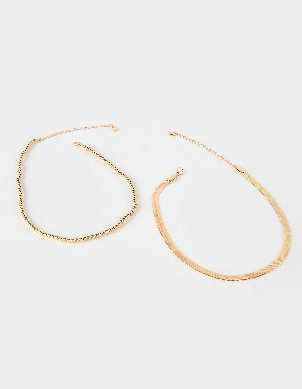 FULL TILT 2 Pack Ball And Chain Necklace GOLD Tillys