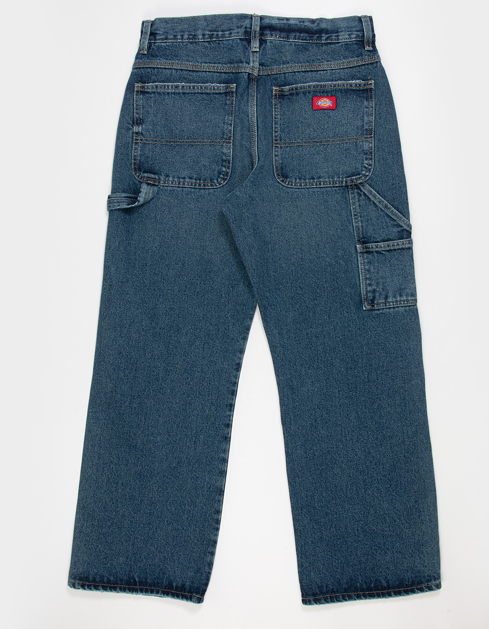 DICKIES Mens Loose Straight Carpenter Jeans - TINTED DENIM