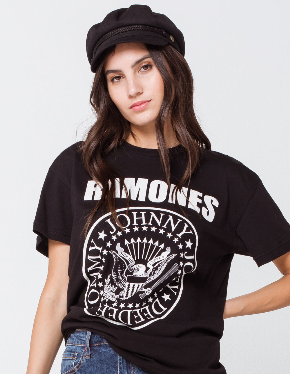 MERCH TRAFFIC Ramones Crest Womens Tee - BLACK | Tillys