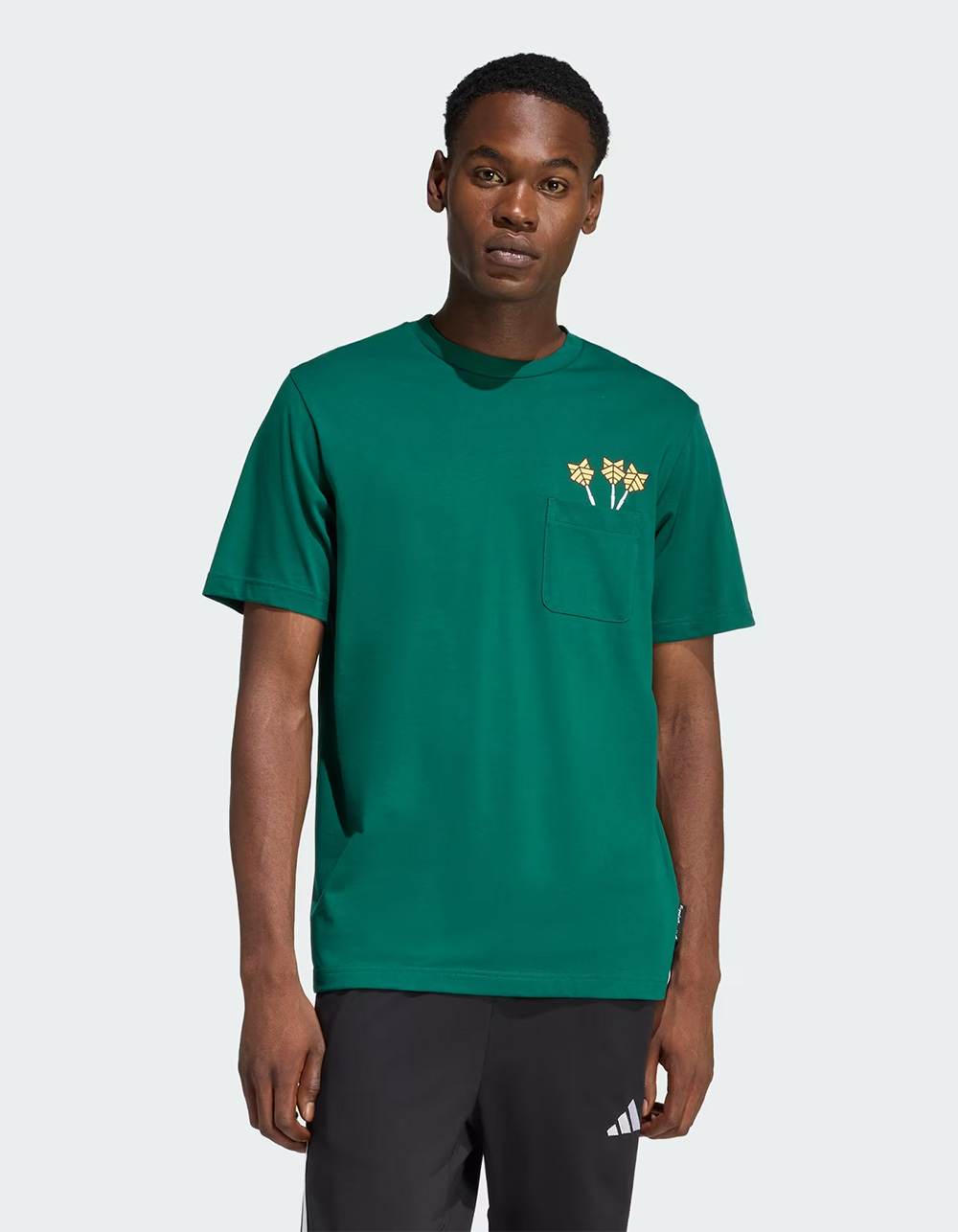 ADIDAS Novelty Dart Mens Pocket Tee - FOREST