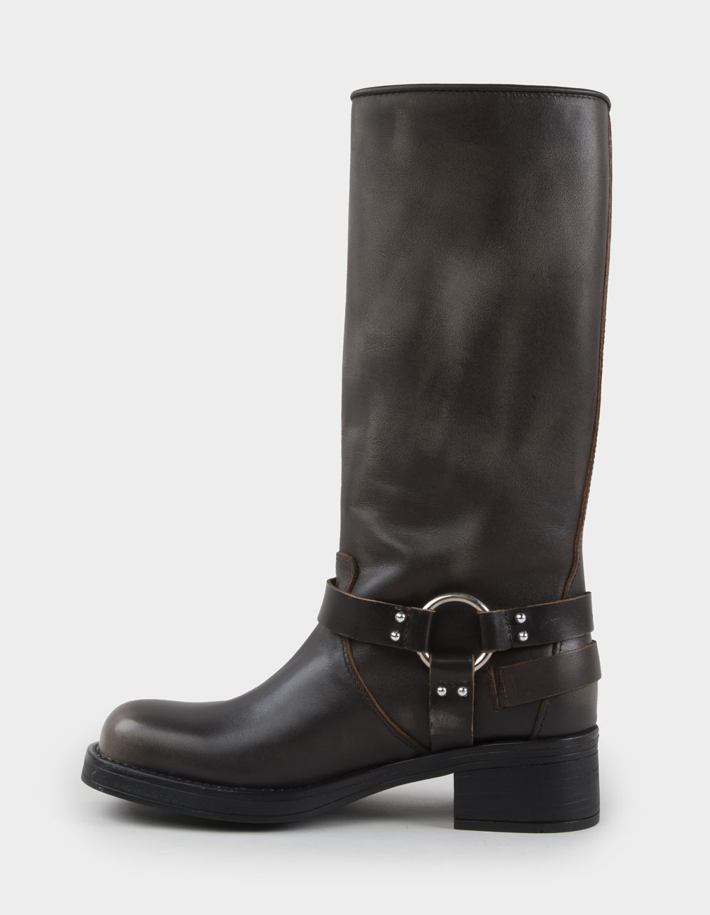 STEVE MADDEN Rocky Womens Leather Boots - BROWN