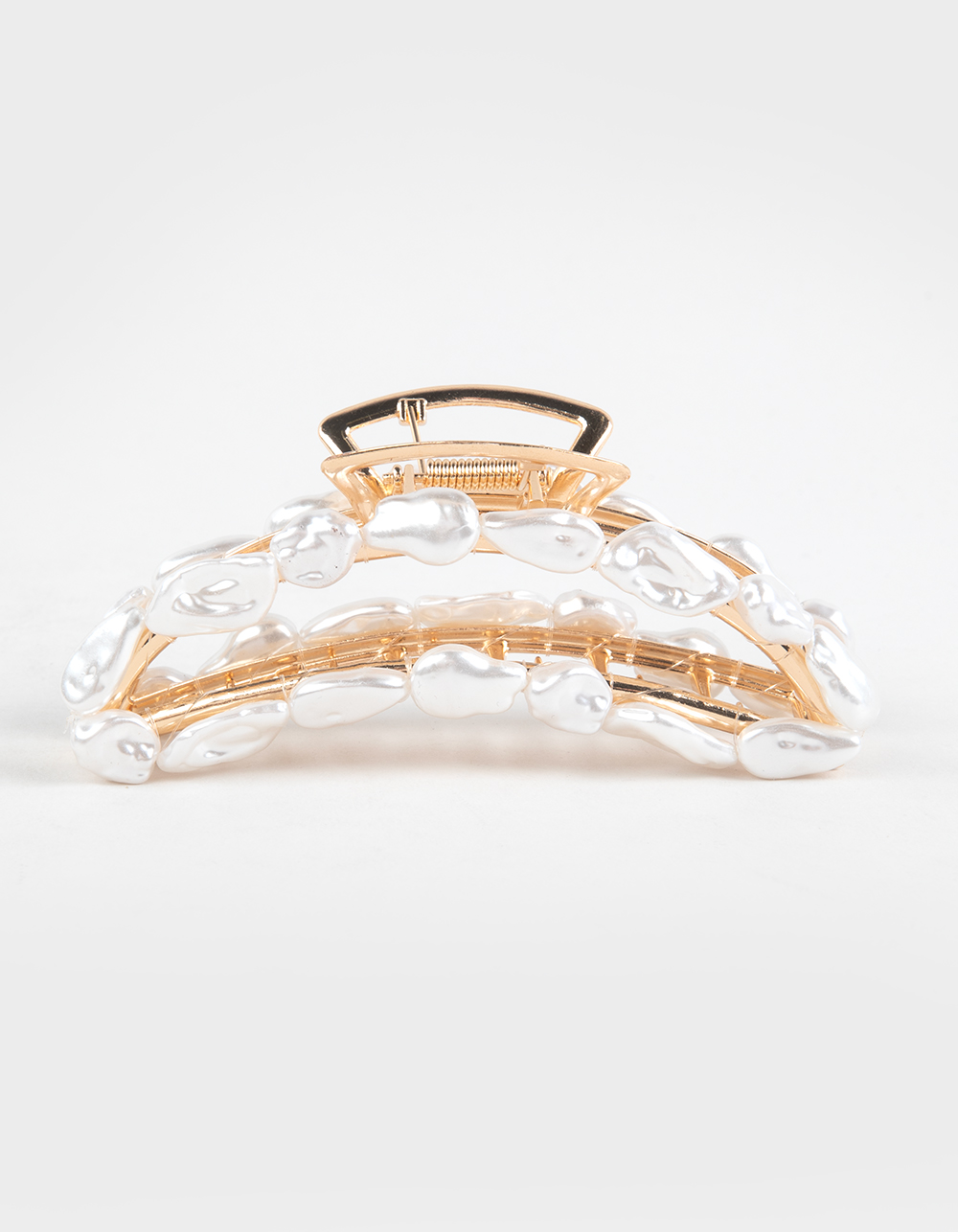 FULL TILT Faux Pearl/Metal Claw Clip - GOLD