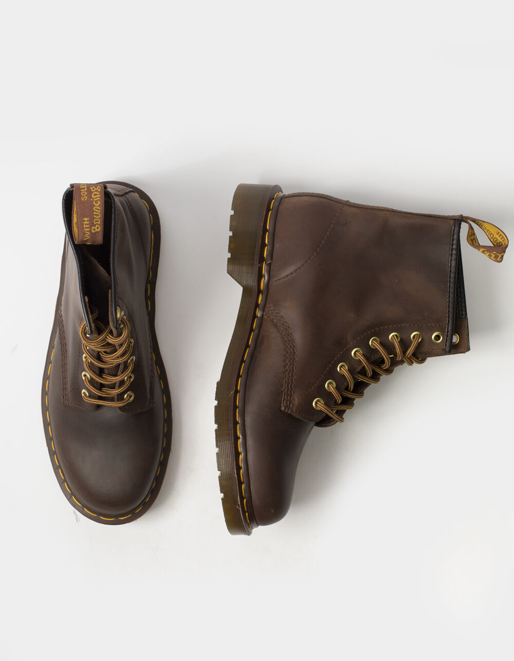 DR MARTENS 1460 Crazy Horse Leather Lace Up Mens Boots - BROWN | Tillys