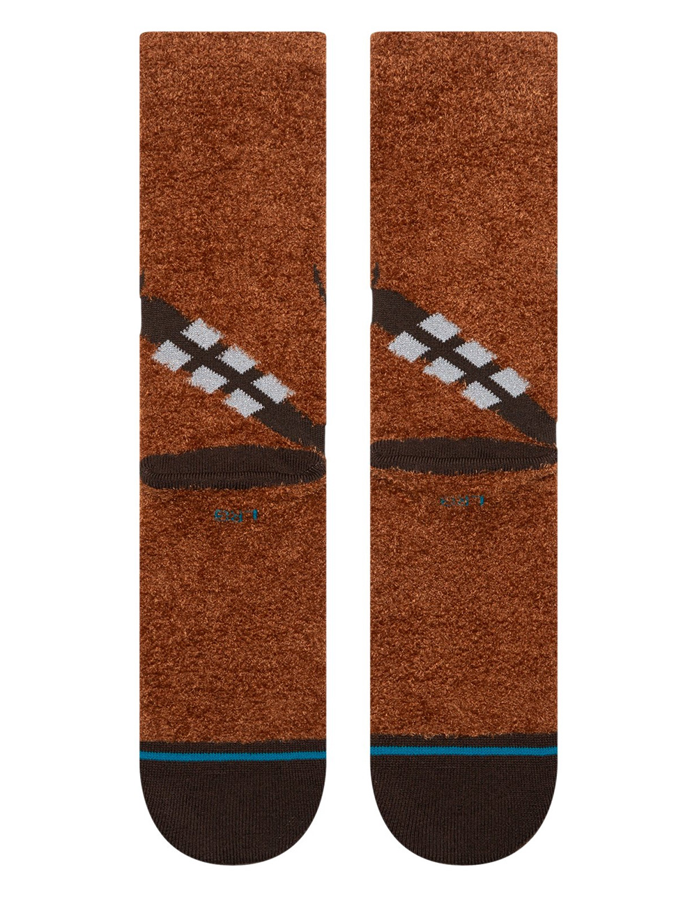 STANCE x Star Wars Chewie Poly Fuzzy Crew Socks - BROWN