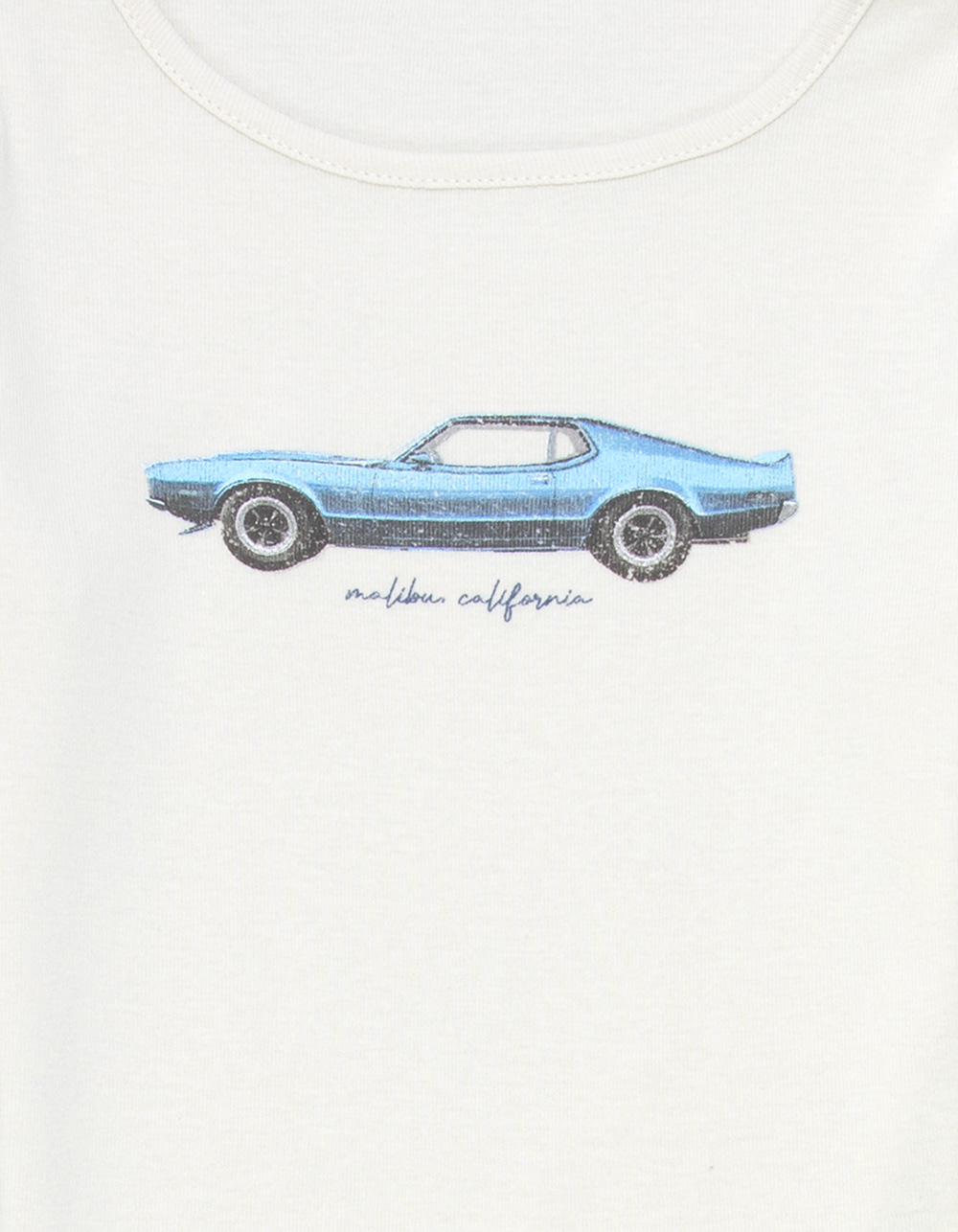 FULL TILT Malibu Car Girls Long Sleeve Tee - STONE