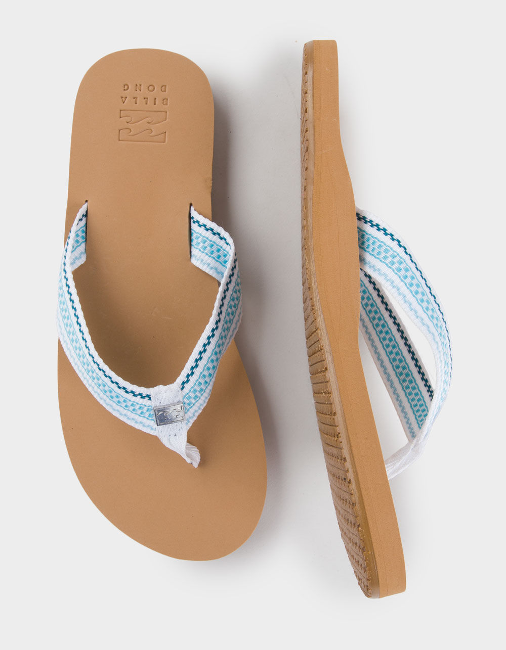 BILLABONG Ailani Womens Thong Flip Flops - WHT/BLUE