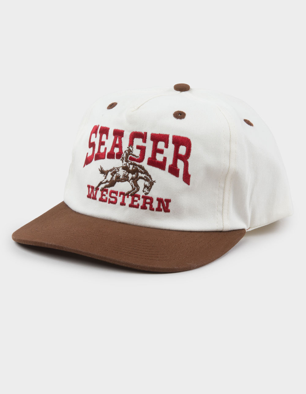 SEAGER Rodeo Snapback Hat - Cream Combo