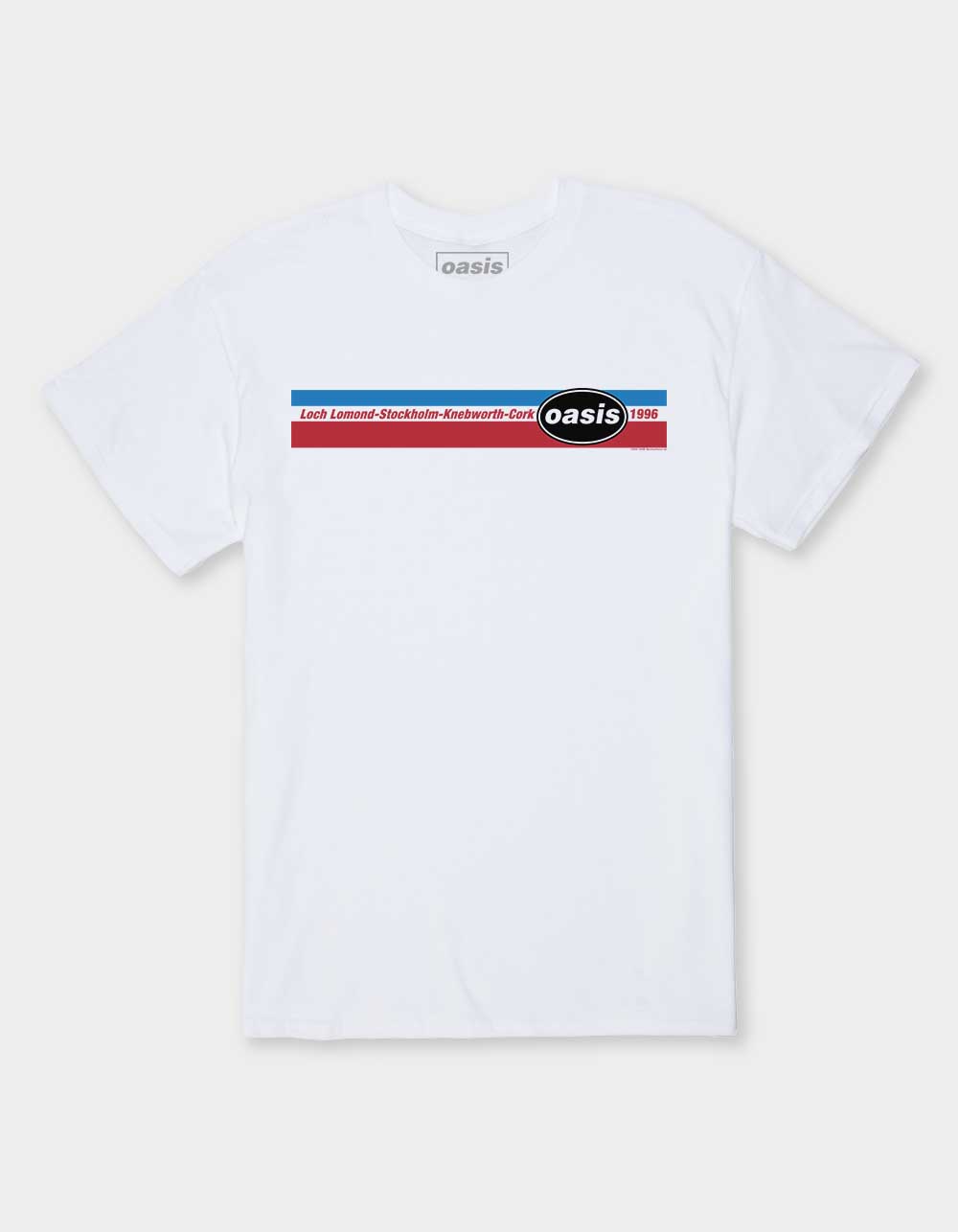 OASIS 1996 Stripes Unisex Tee - WHITE
