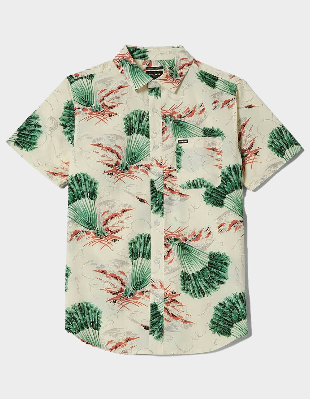 BRIXTON Charter Print Mens Button Up Shirt