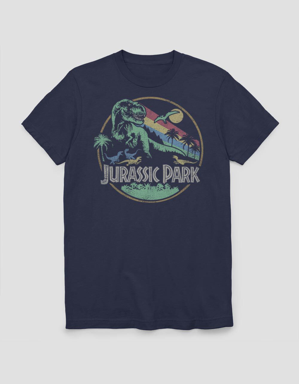 JURASSIC PARK Retro Circle Unisex Tee