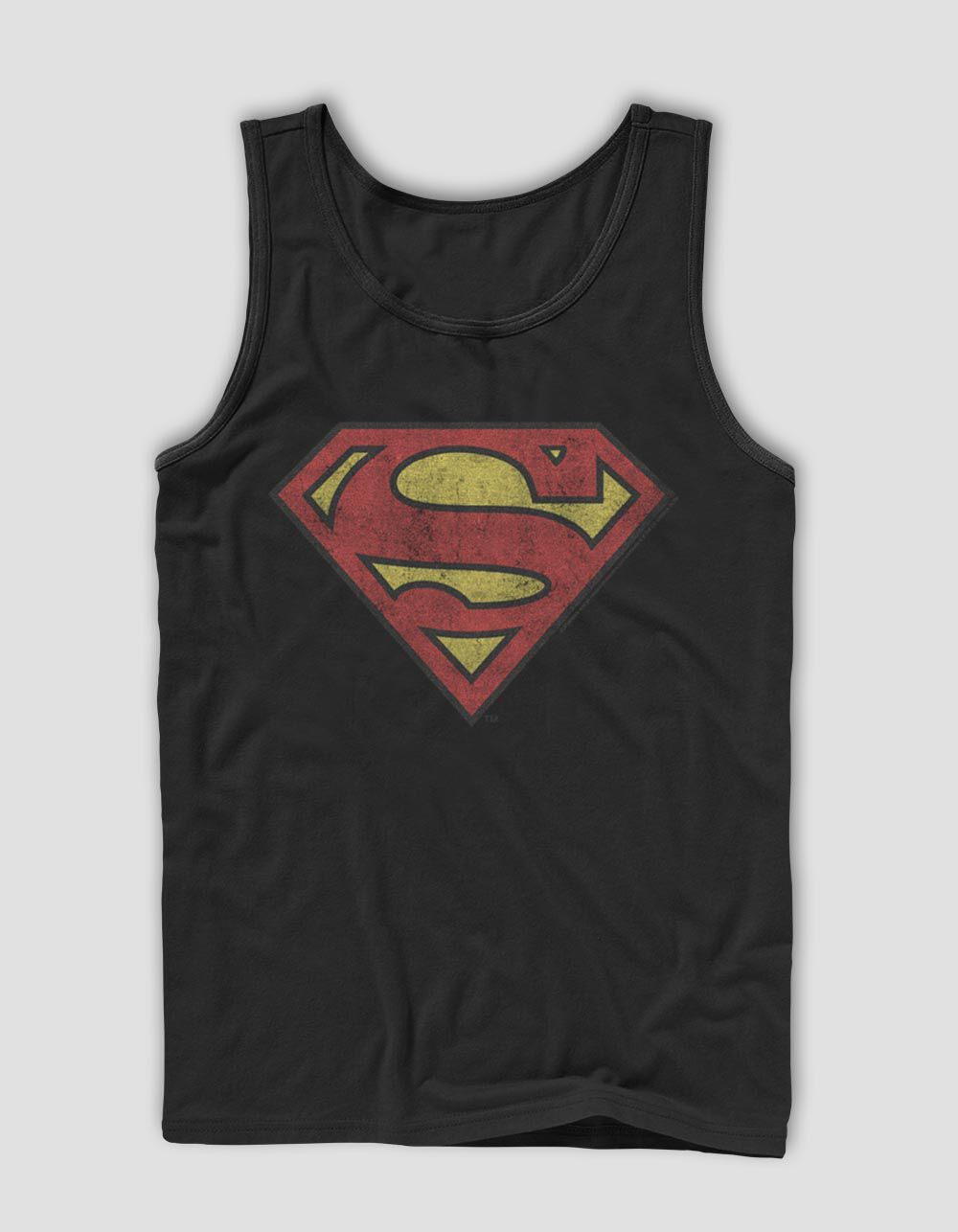 SUPERMAN Distressed Vintage Shield Unisex Tank Top