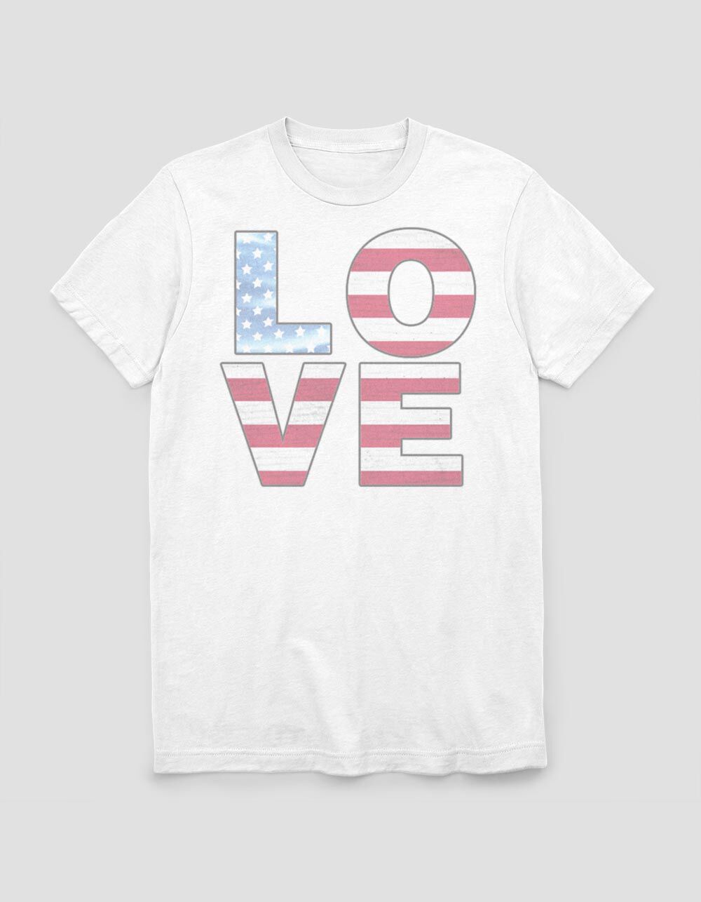 AMERICANA Love Flag Unisex Tee