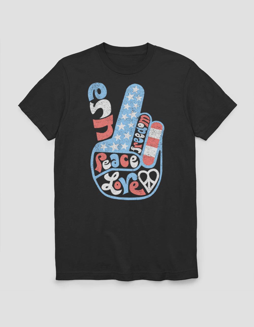 USA Peace Love Unisex Tee
