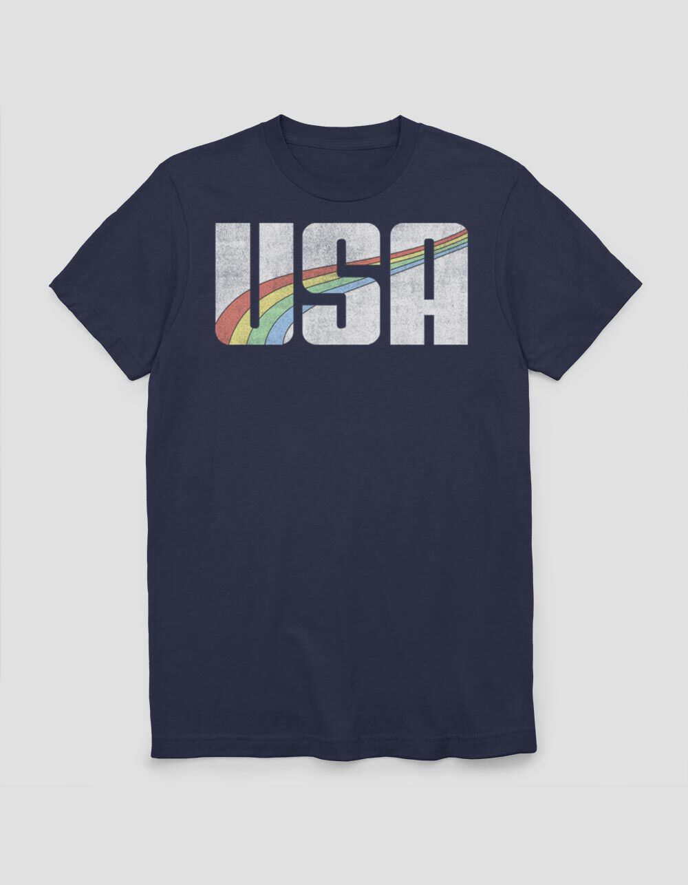 USA Rainbow Swoosh Unisex Tee