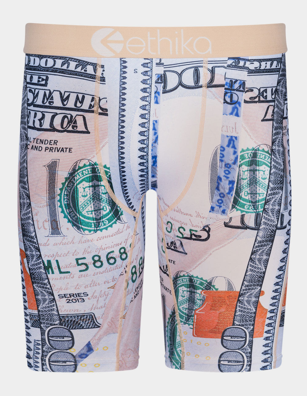 ETHIKA Blue Hunnid$ Boys Boxer Briefs