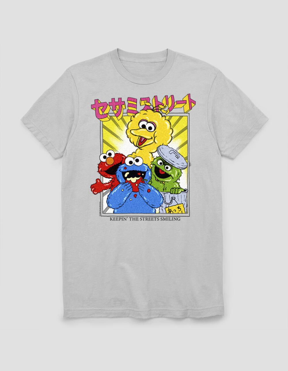 SESAME STREET Keep Smiling Kanji Unisex Tee