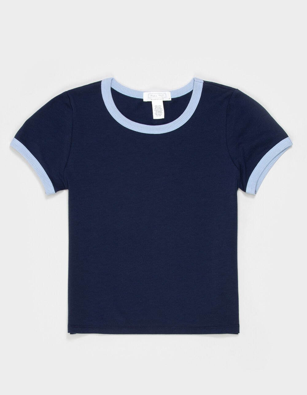 FULL TILT Essentials Girls Ringer Tee