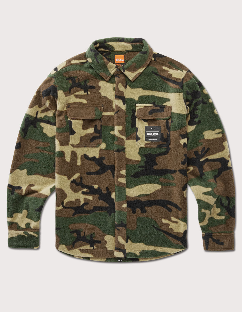 THIRTYTWO Rest Stop Mens Button Up Fleece Shirt