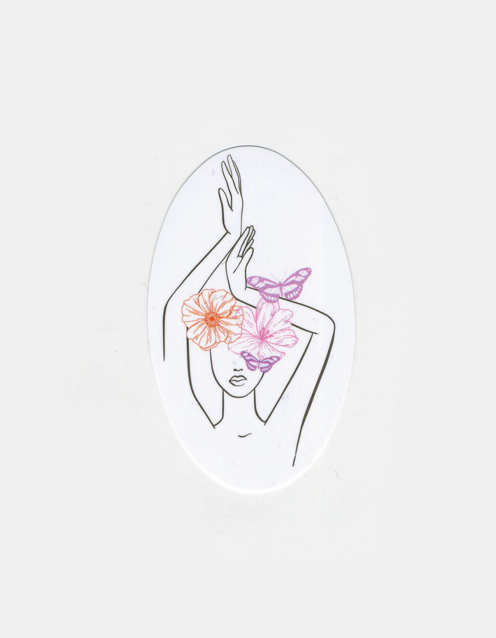 Face Flower Fine Art Sticker