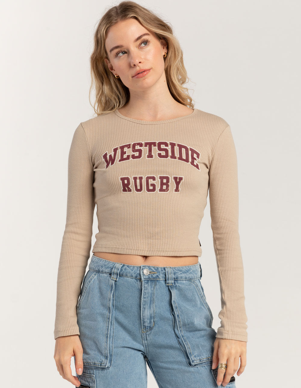 FIVESTAR GENERAL CO. Poorboy Womens Long Sleeve Baby Tee