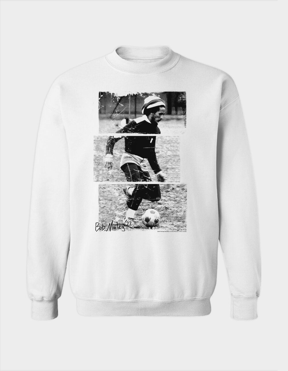 BOB MARLEY Soccer '77 Unisex Crewneck Sweatshirt