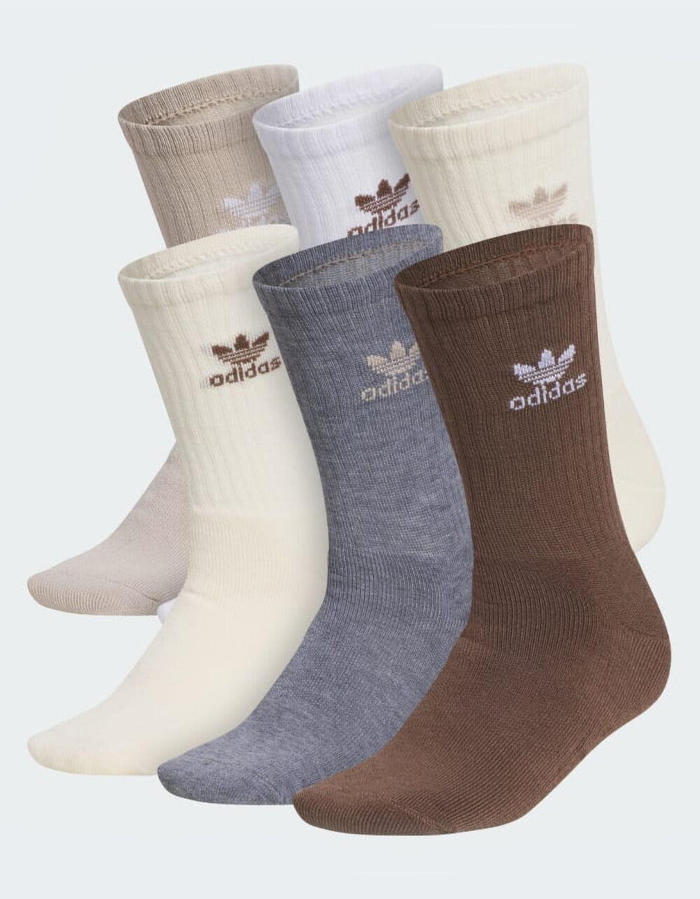 ADIDAS Originals Trefoil 6 Pack Kids Crew Socks