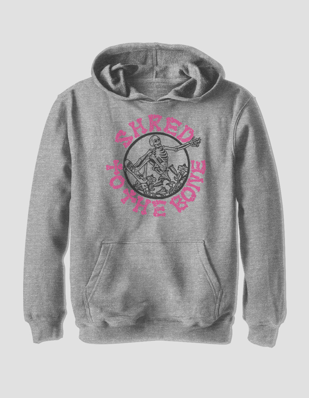 SKELETON Shred Distressed Unisex Kids Hoodie