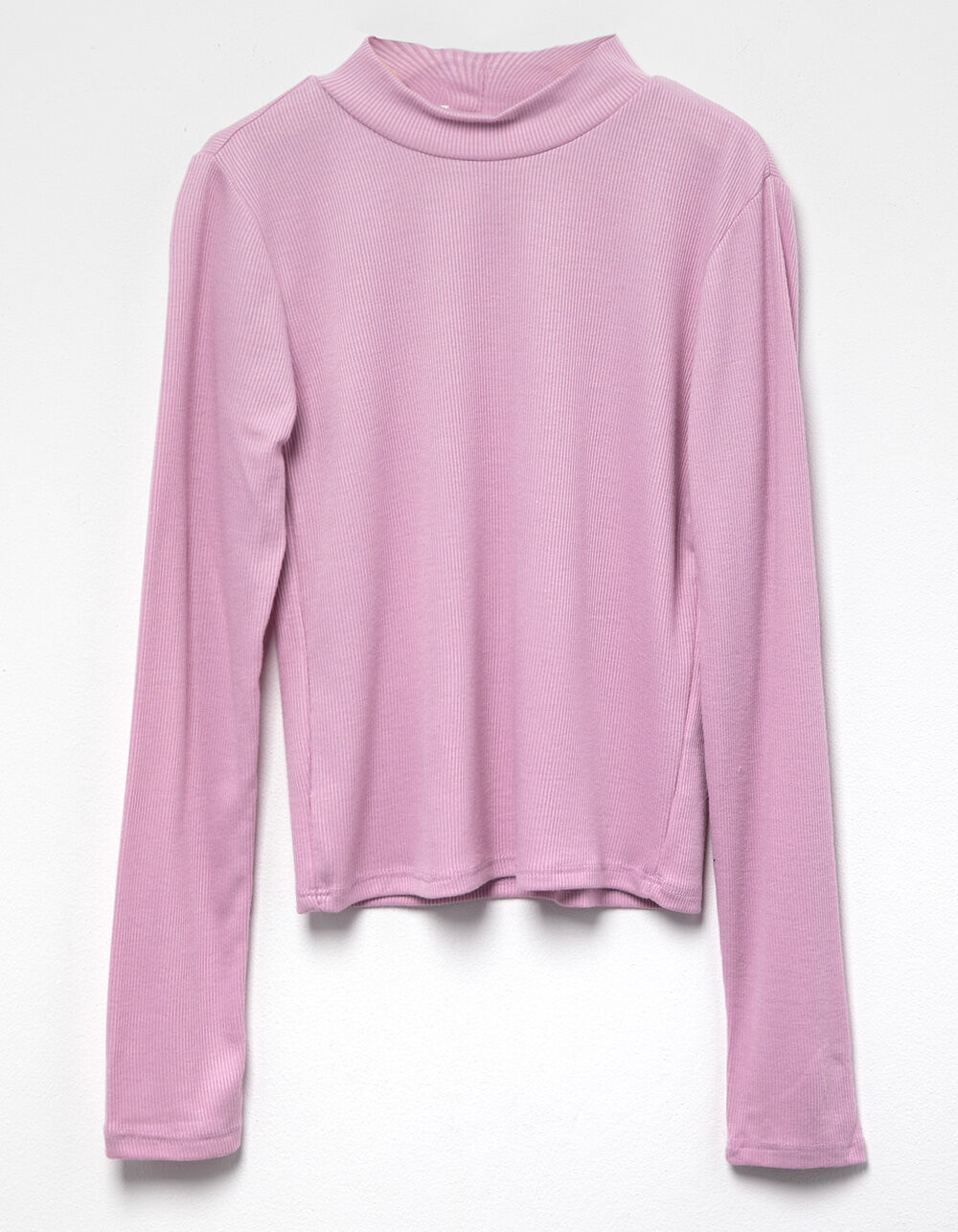 FULL TILT Essentials Rib Mock Neck Girls Long Sleeve Top