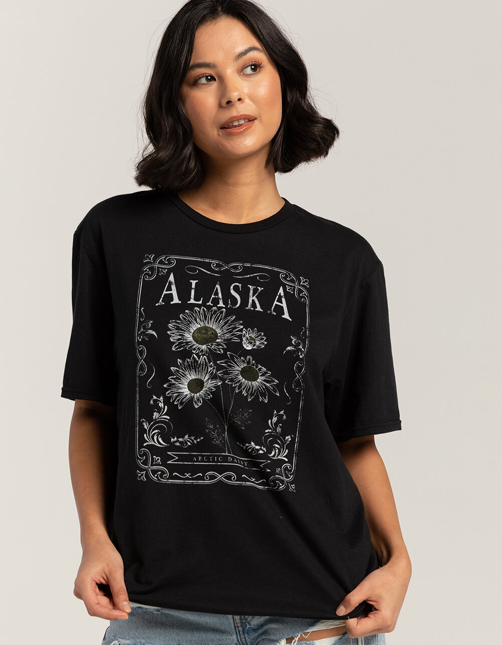 ALASKA Arctic Daisy Stamp Unisex Tee