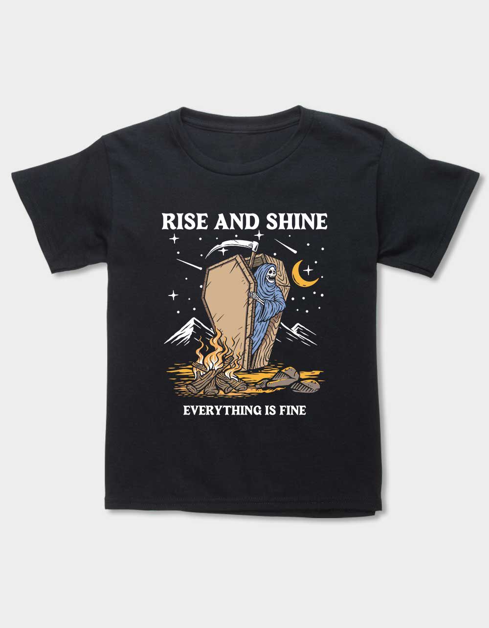 GRIM REAPER Rise And Shine Unisex Kids Tee