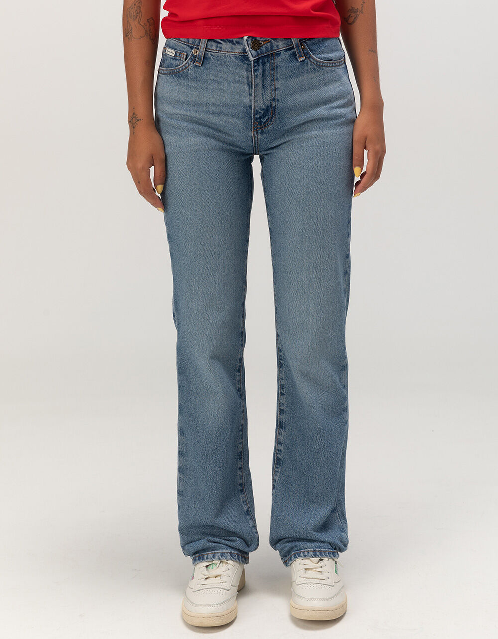GUESS JEANS G08 Mid Rise Straight Womens Jeans
