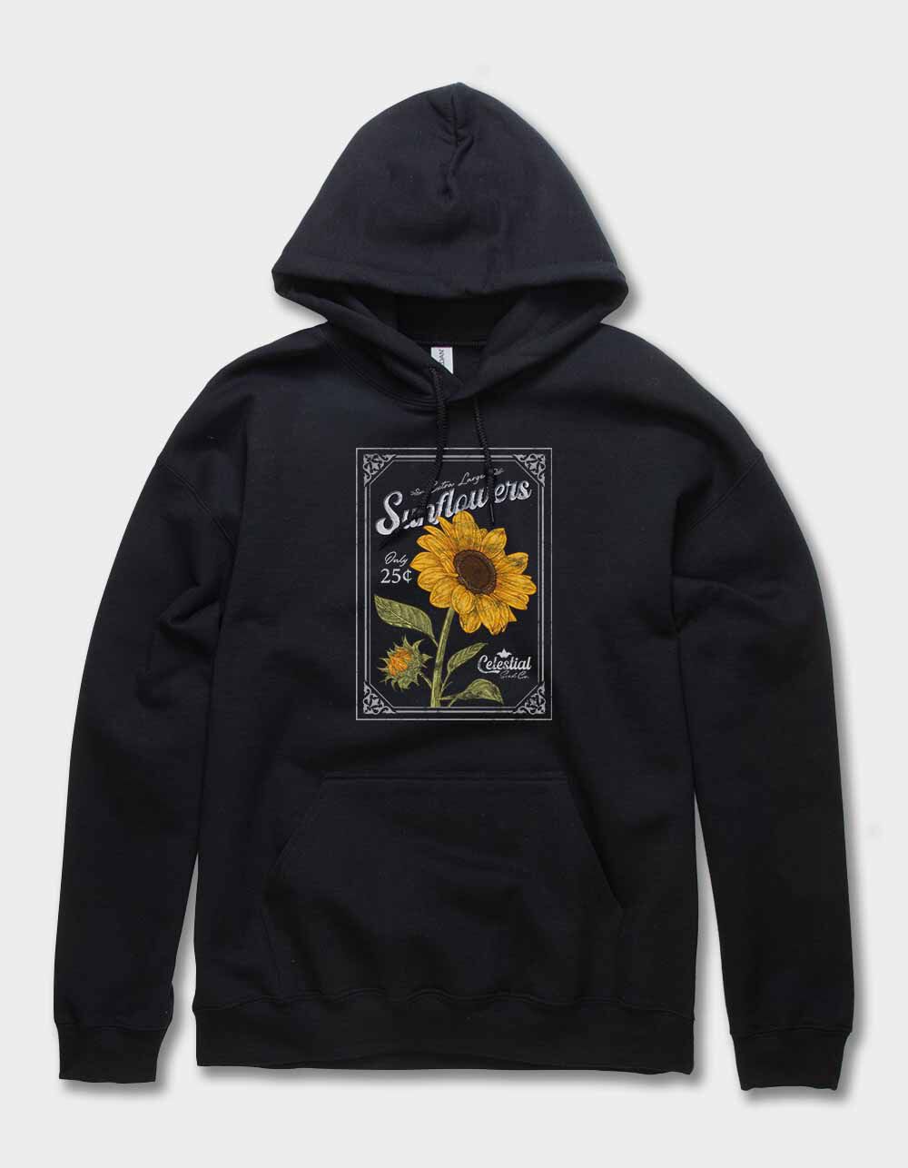 SUNFLOWER Celestial Stamp Distressed Unisex Hoodie