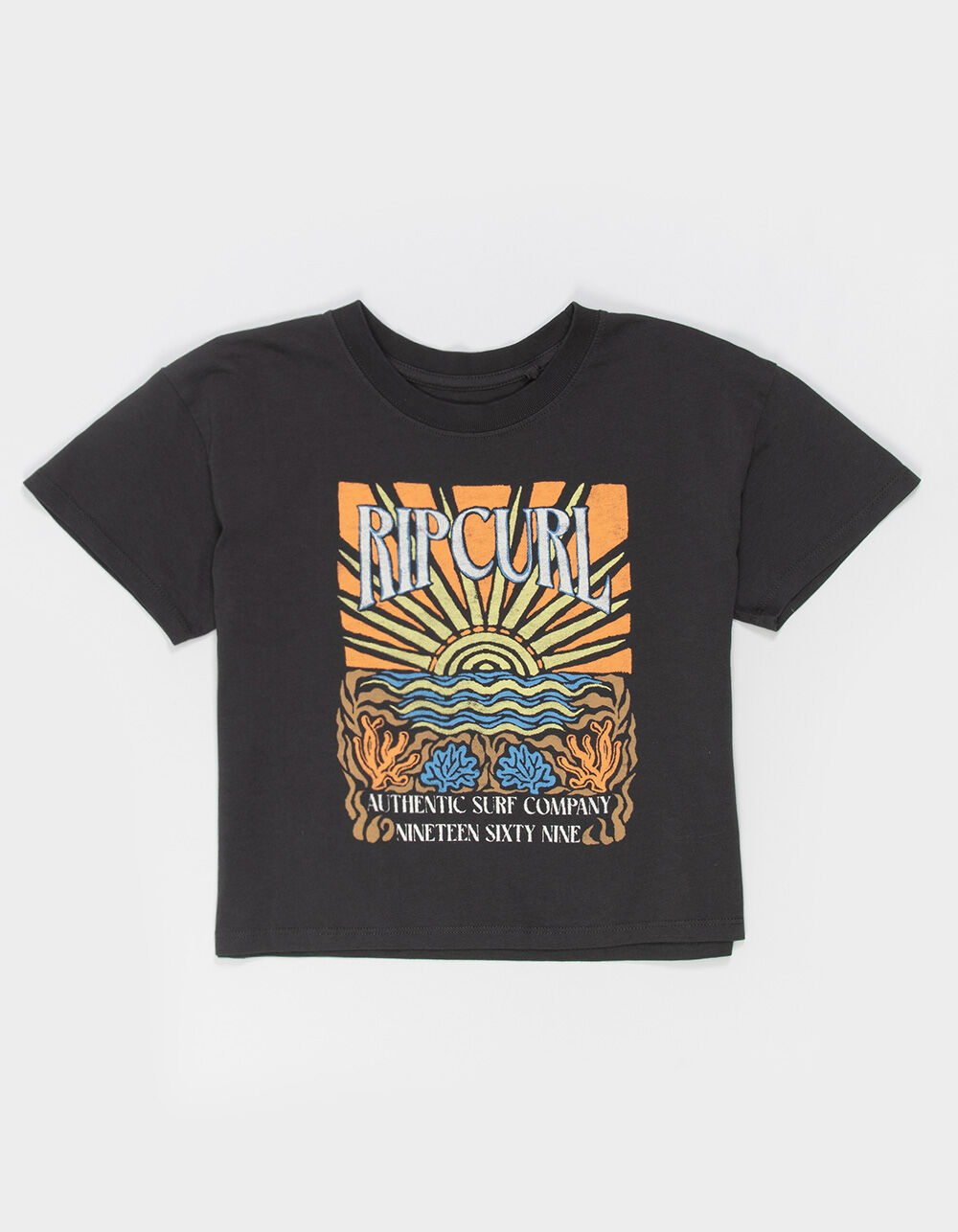 RIP CURL Coral Sand Girls Crop Tee