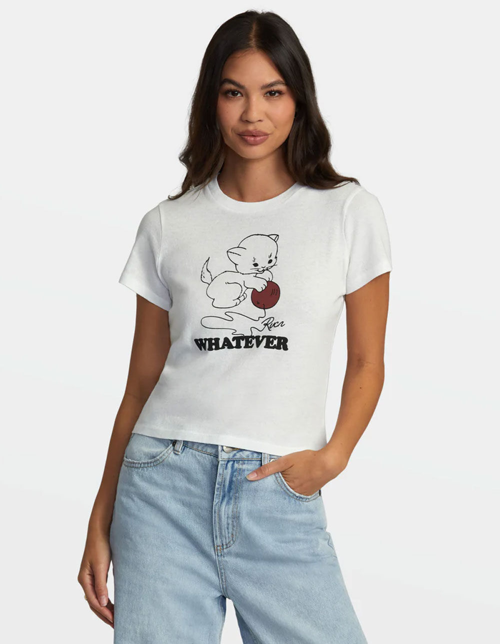 RVCA Whatever Womens Crop Tee