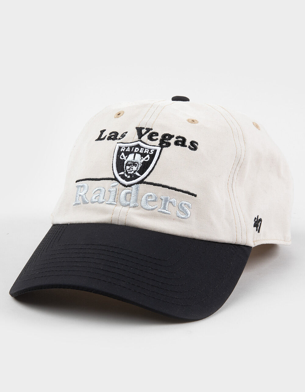47 BRAND Las Vegas Raiders Campscape '47 Clean Up Strapback Hat