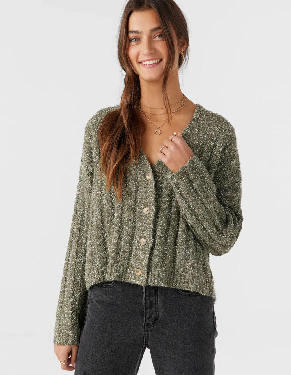 O'NEILL Ferris Womens Button Up Cardigan
