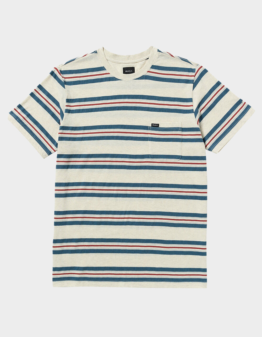 RVCA Magnolia Mens Stripe Pocket Tee
