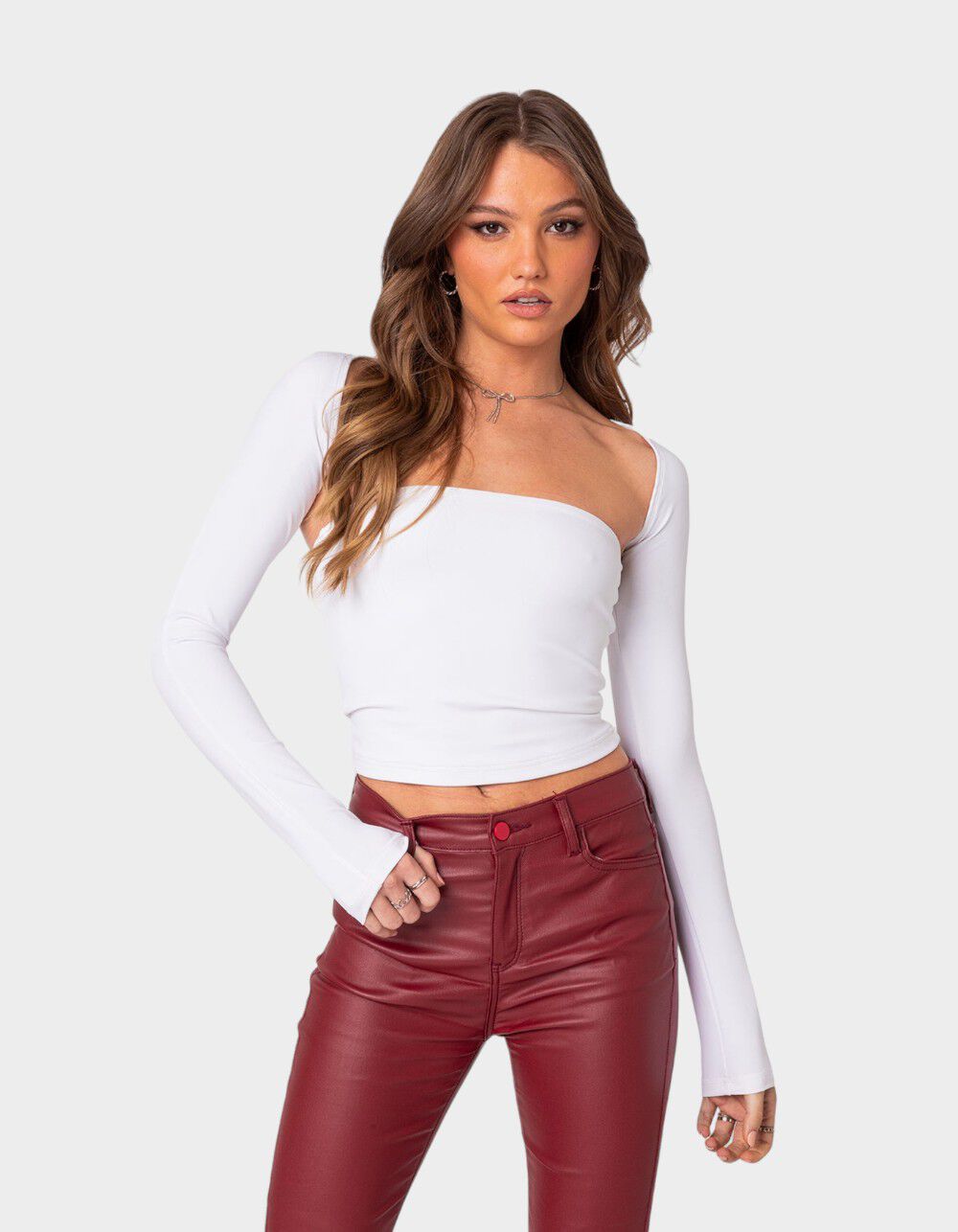EDIKTED Sora Two Piece Shrug Top