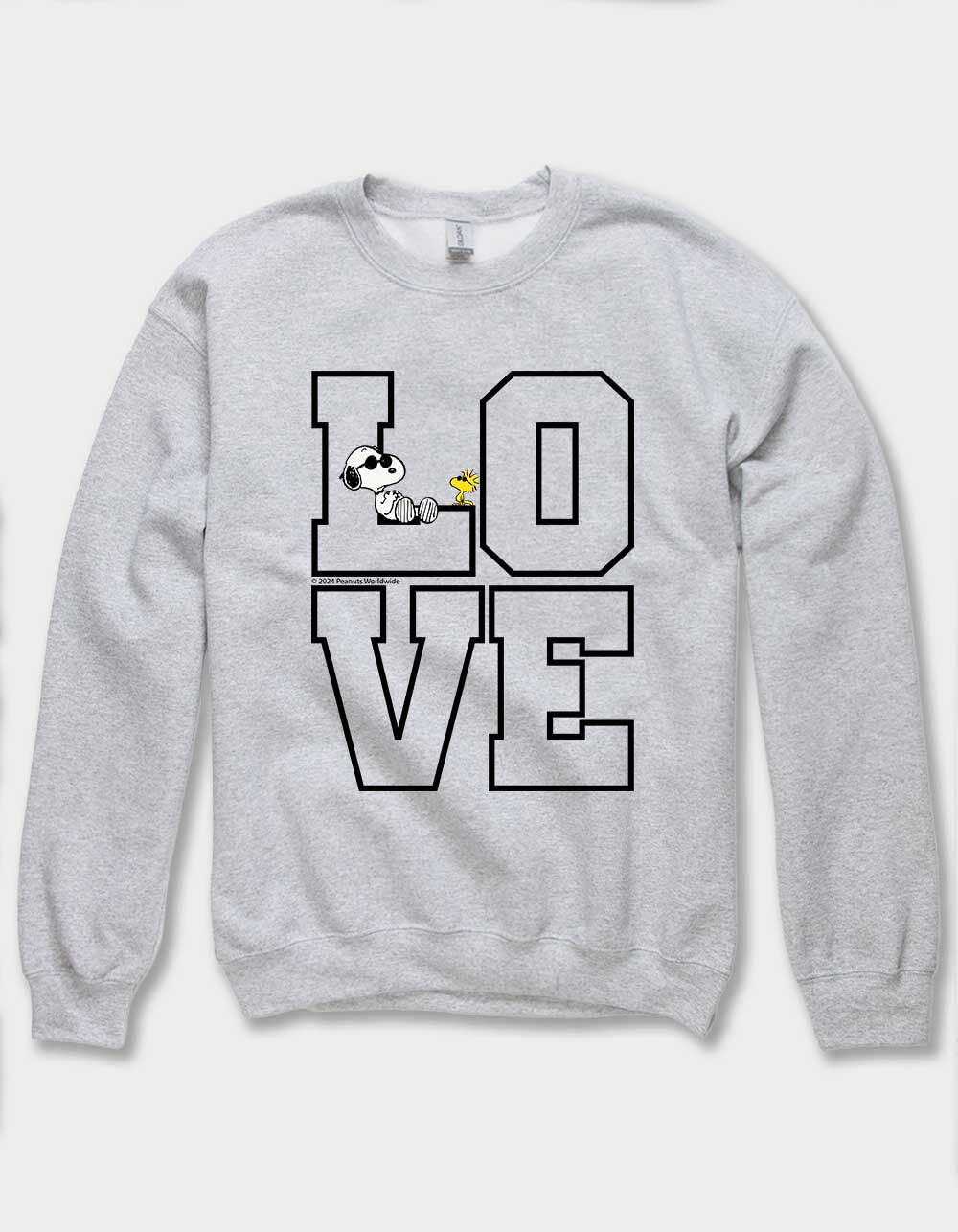 PEANUTS Love Block Unisex Crewneck Sweatshirt