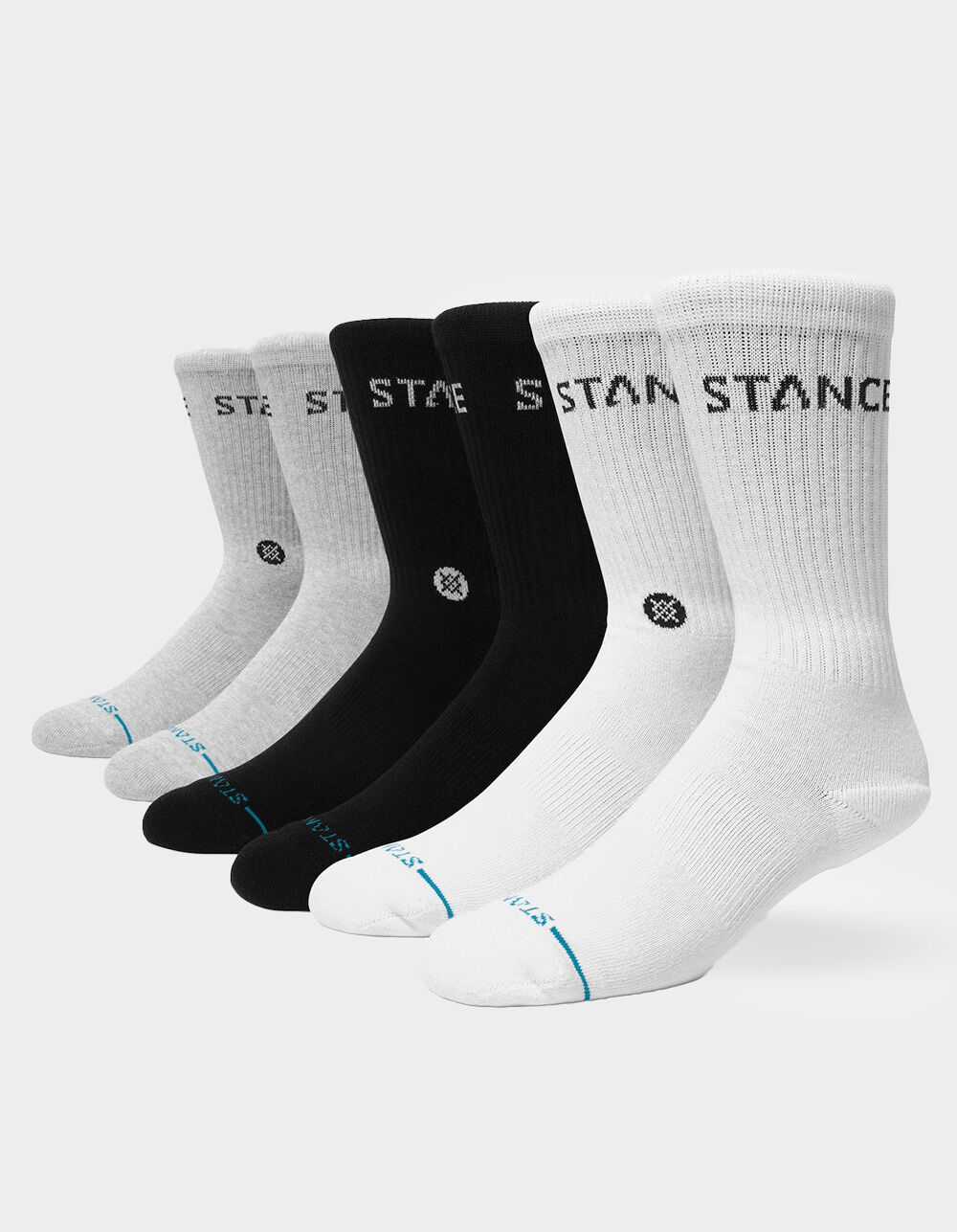 STANCE Origin 6 Pack Mens Crew Socks