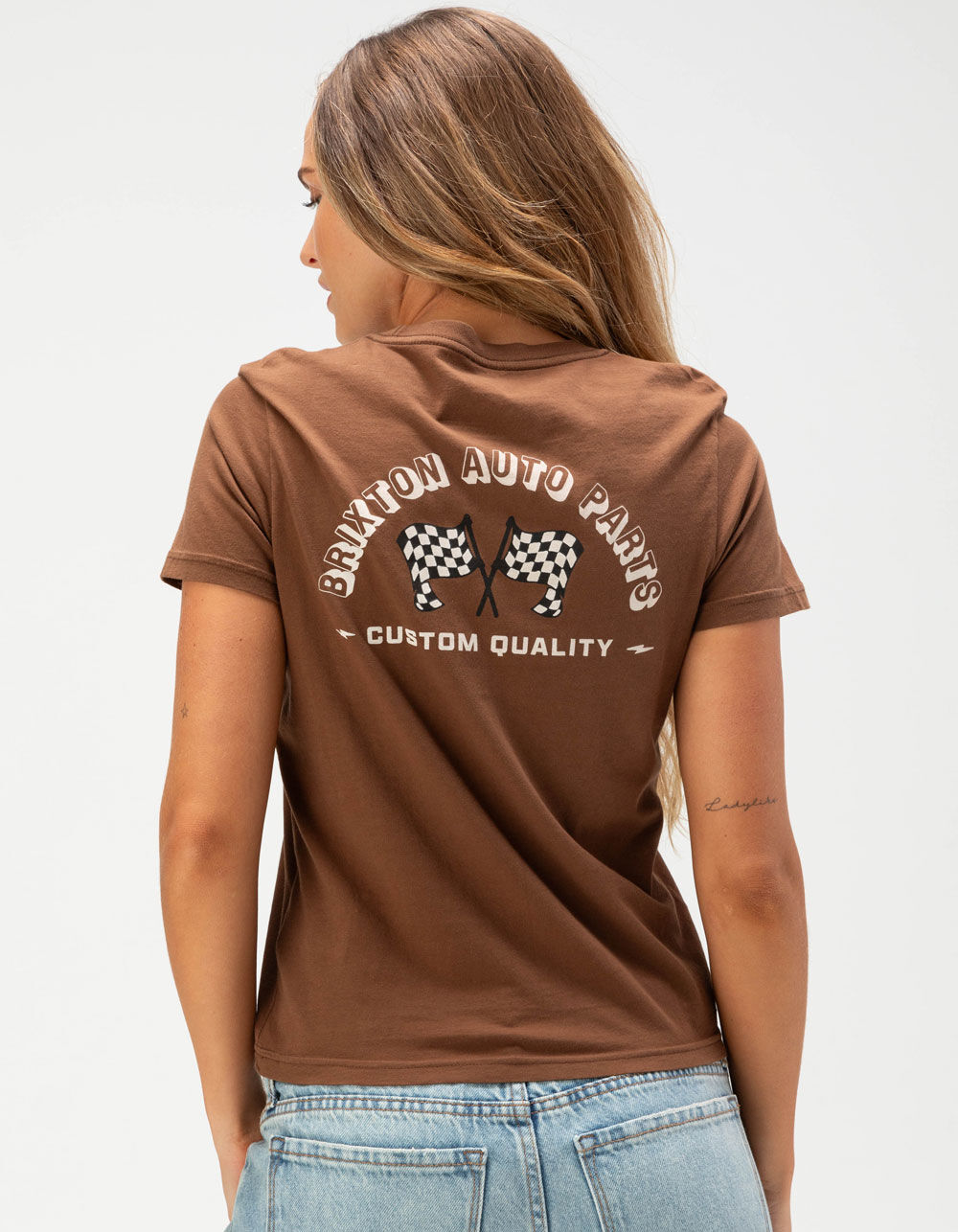 BRIXTON Auto Parts Womens Fitted Tee