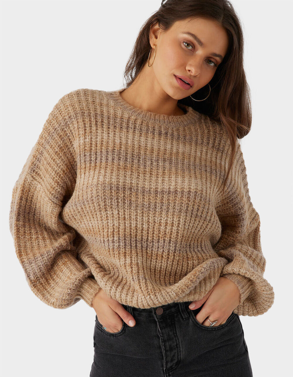 O'NEILL Bayou Ombre Womens Striped Slouchy Sweater